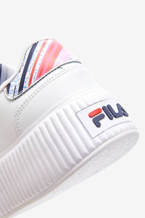 Fila Sandblast Oversole Rolando Superge Ženske Bela / Mornarica / Rdeča | Fila915QC