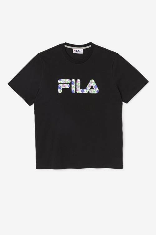 Fila Saranac Tee Majice Moški Črna | Fila036ML