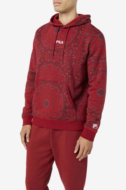 Fila Seneca Pulover s kapuco Moški Rdeča | Fila475GX