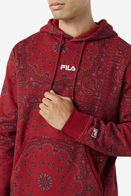 Fila Seneca Pulover s kapuco Moški Rdeča | Fila475GX