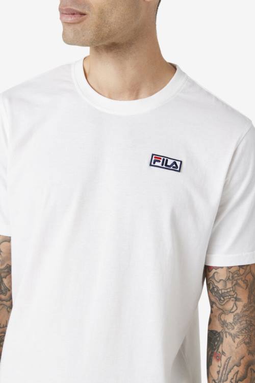 Fila Skylar Tee Majice Moški Bela | Fila249TK