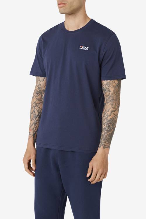 Fila Skylar Tee Majice Moški Mornarica | Fila276IM