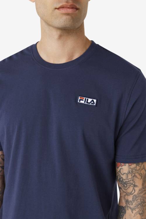 Fila Skylar Tee Majice Moški Mornarica | Fila276IM