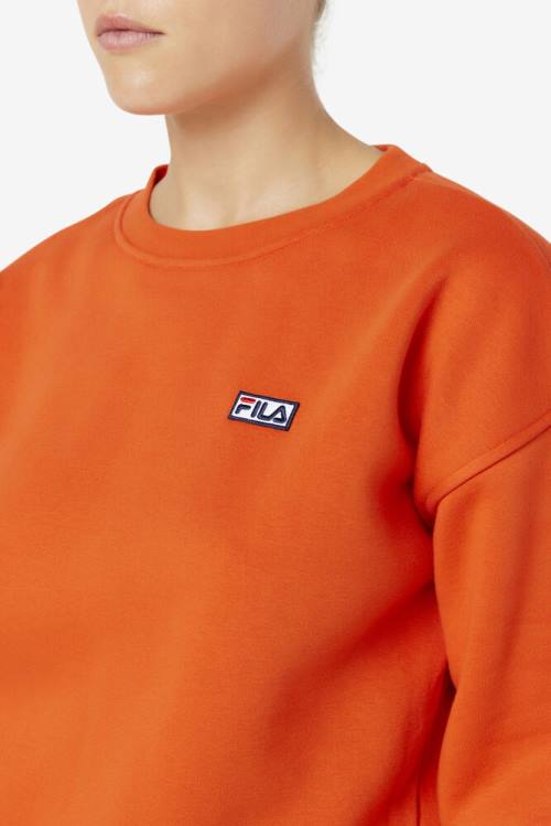 Fila Stina Crew Pulover Ženske Oranžna | Fila570VG