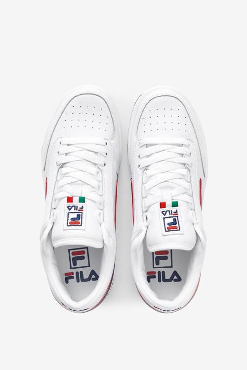 Fila T-1 Mid Superge Moški Bela / Mornarica / Rdeča | Fila089XL