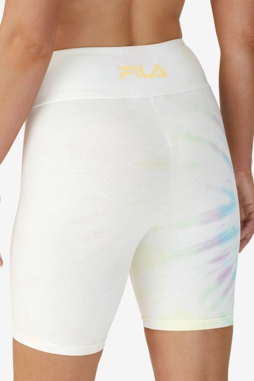 Fila Taima Tie Dye Bike Kratke Hlače Ženske Kremna | Fila735XP