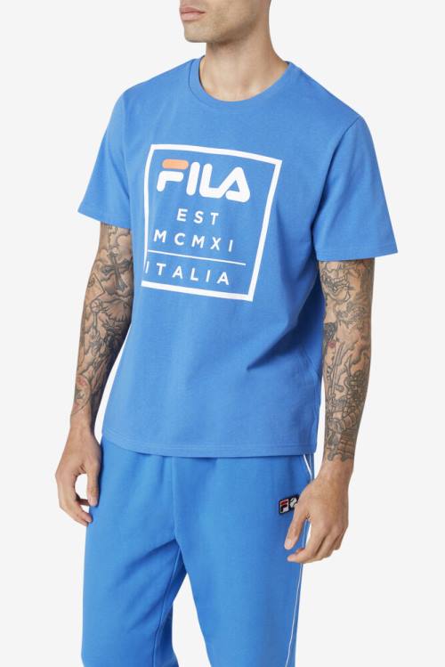 Fila Tenez Tee Majice Moški Modra | Fila493MI