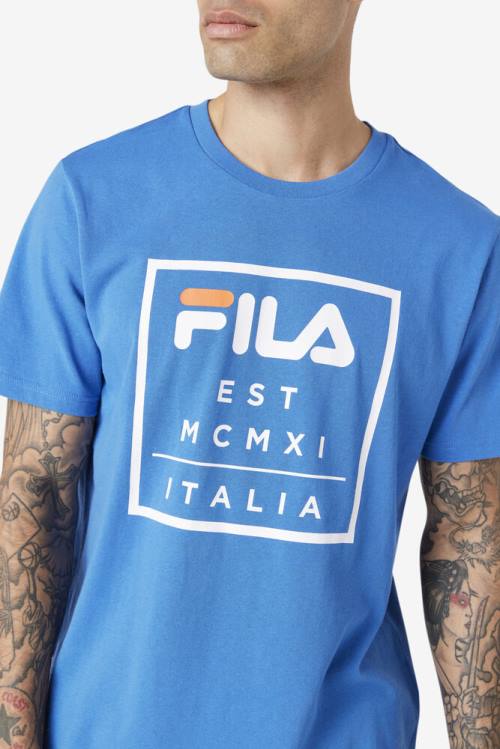 Fila Tenez Tee Majice Moški Modra | Fila493MI