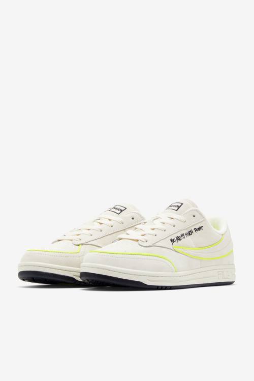 Fila Tennis 88 Premium X Msgm Tenis Copati Moški Bela / Črna / Rumena | Fila529YZ