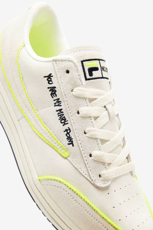 Fila Tennis 88 Premium X Msgm Tenis Copati Moški Bela / Črna / Rumena | Fila529YZ