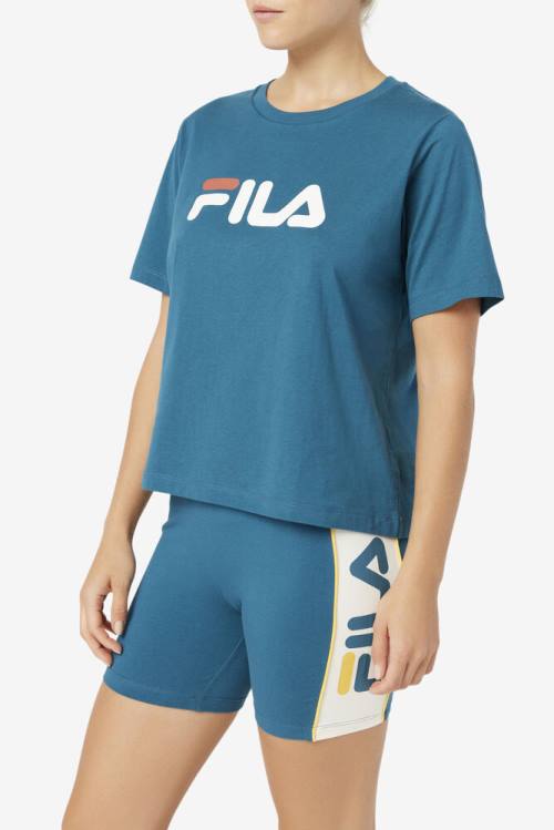 Fila Thea Tee Majice Ženske Modra Koral | Fila540KV