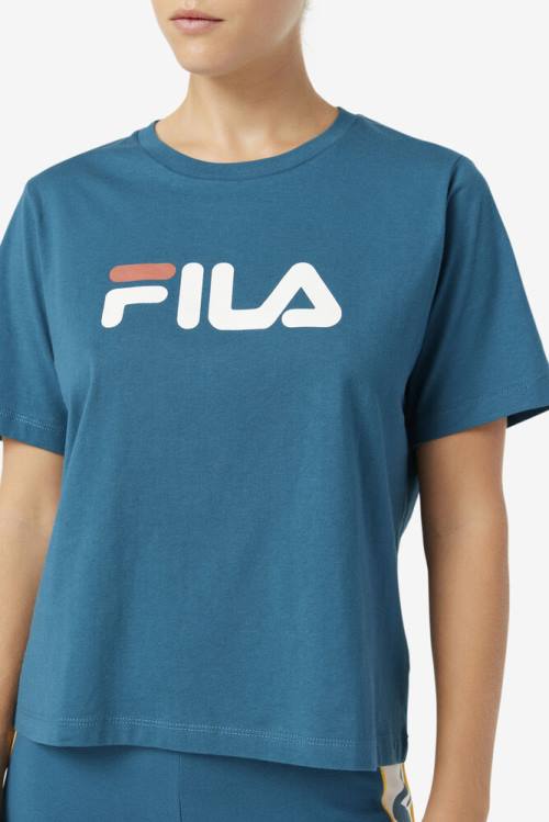 Fila Thea Tee Majice Ženske Modra Koral | Fila540KV