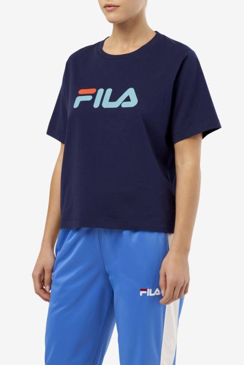 Fila Thea Tee Majice Ženske Mornarica | Fila583ZJ