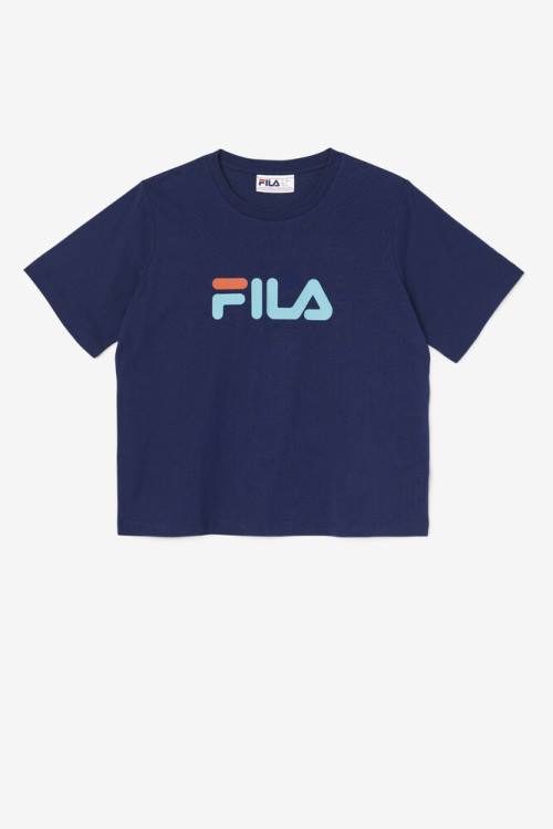 Fila Thea Tee Majice Ženske Mornarica | Fila583ZJ