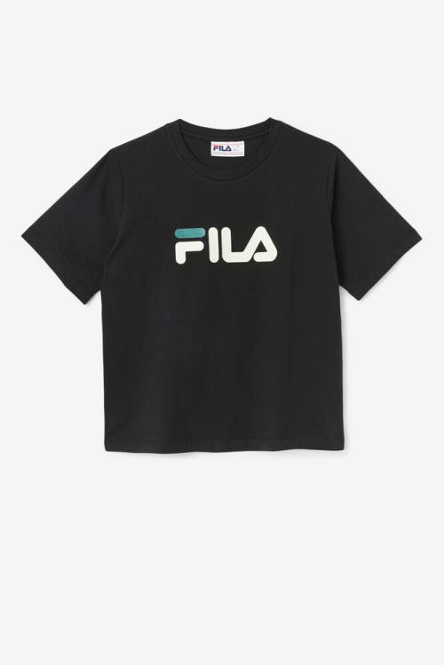 Fila Thea Tee Majice Ženske Črna | Fila368ZD