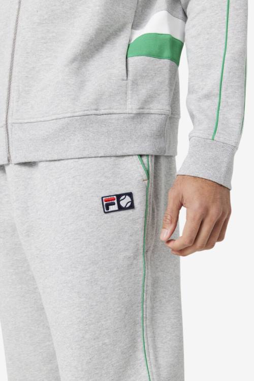 Fila Townes Jogger Hlače Moški Svetloba Siva / Bela | Fila568TG