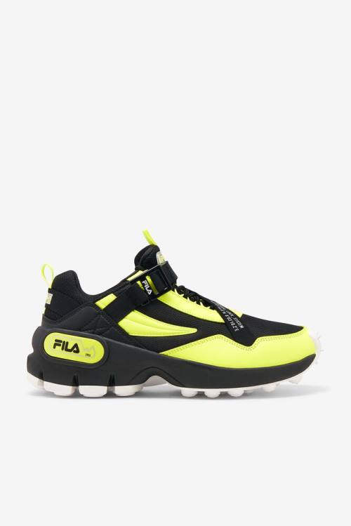 Fila Trailpacer Slip-on Superge Moški Črna / Rumena / Bela | Fila617MZ