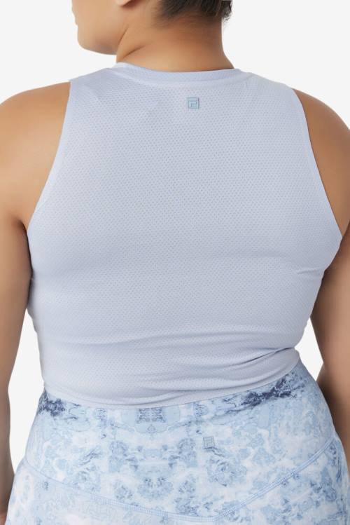 Fila Uplift Athletic Crop Tops Ženske Modra / Črna | Fila639HW