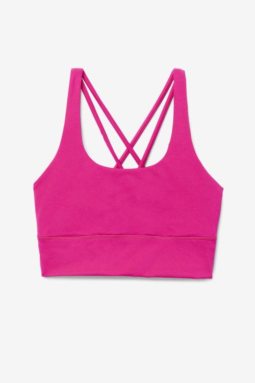 Fila Uplift Cross Back Bra Tops Ženske Svetloba Roza | Fila426VU