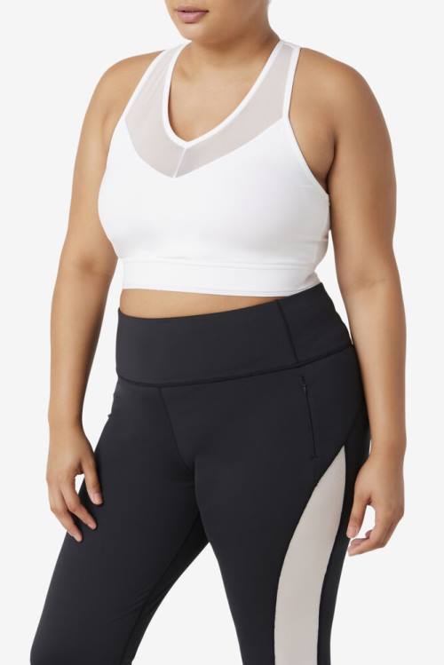 Fila Uplift Racerback Bra Tops Ženske Bela | Fila579LN