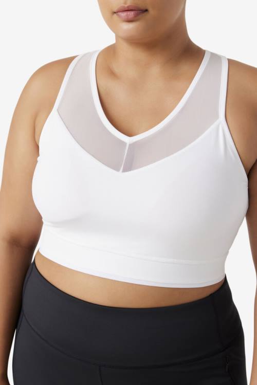 Fila Uplift Racerback Bra Tops Ženske Bela | Fila579LN