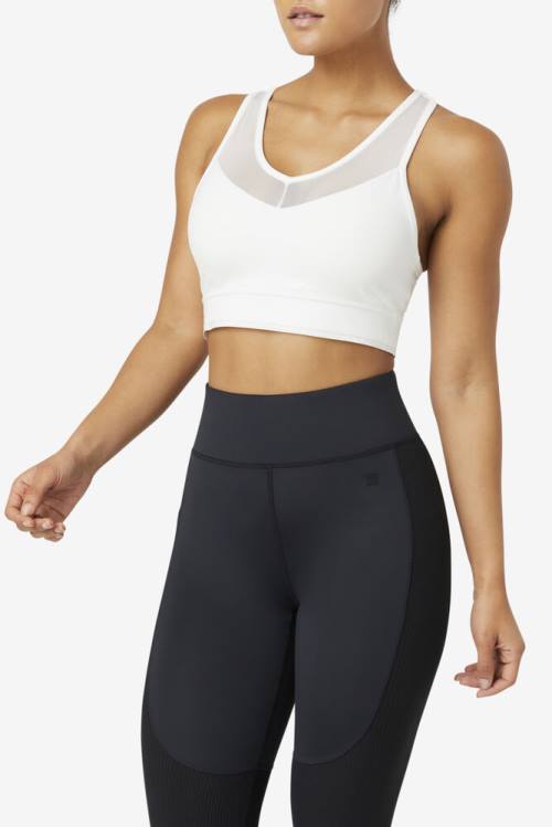 Fila Uplift Racerback Bra Tops Ženske Bela | Fila861VL