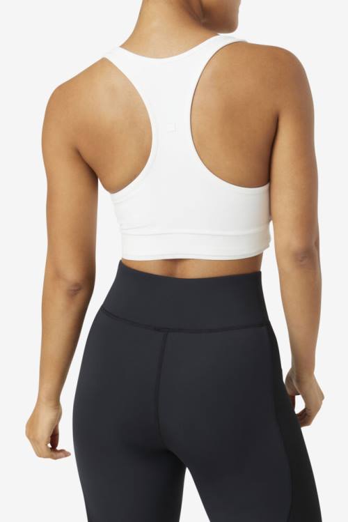 Fila Uplift Racerback Bra Tops Ženske Bela | Fila861VL