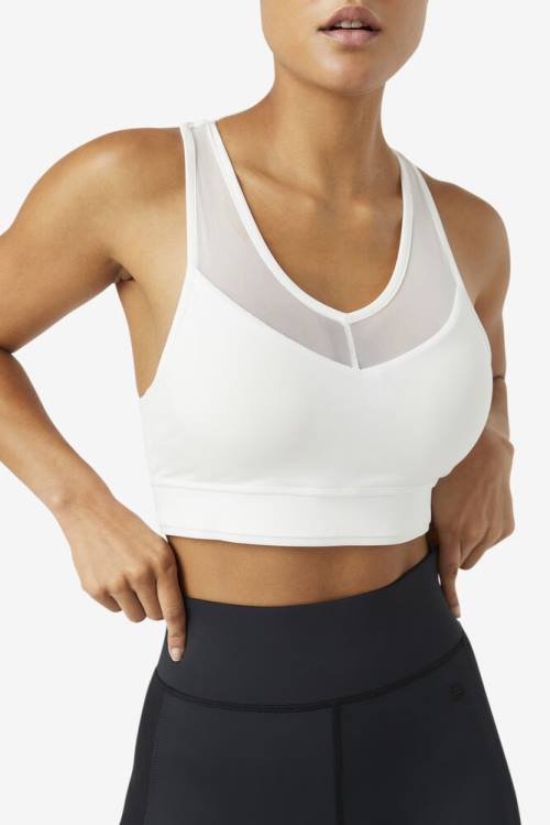 Fila Uplift Racerback Bra Tops Ženske Bela | Fila861VL