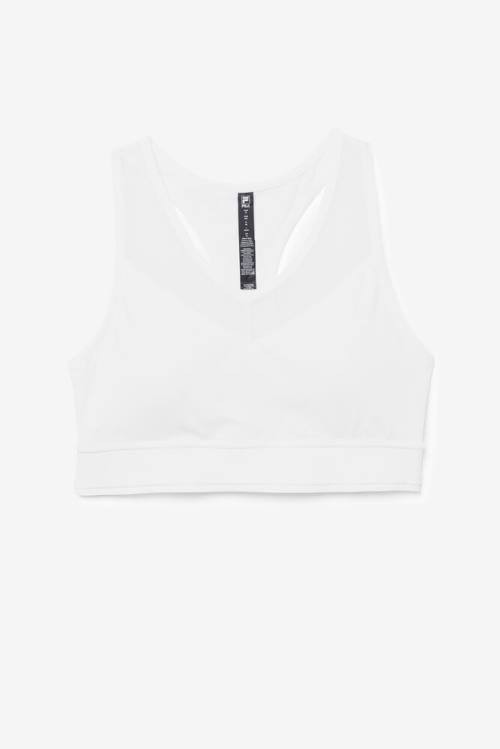 Fila Uplift Racerback Bra Tops Ženske Bela | Fila861VL