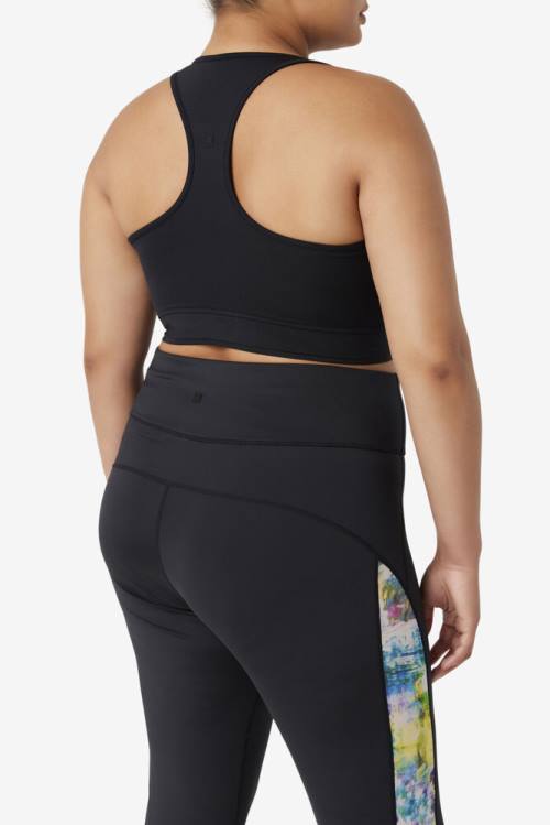 Fila Uplift Racerback Bra Tops Ženske Črna | Fila408LN