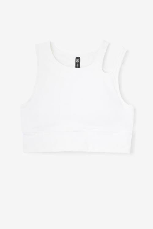 Fila Uplift Slice Crop Bra Tops Ženske Bela | Fila423FG