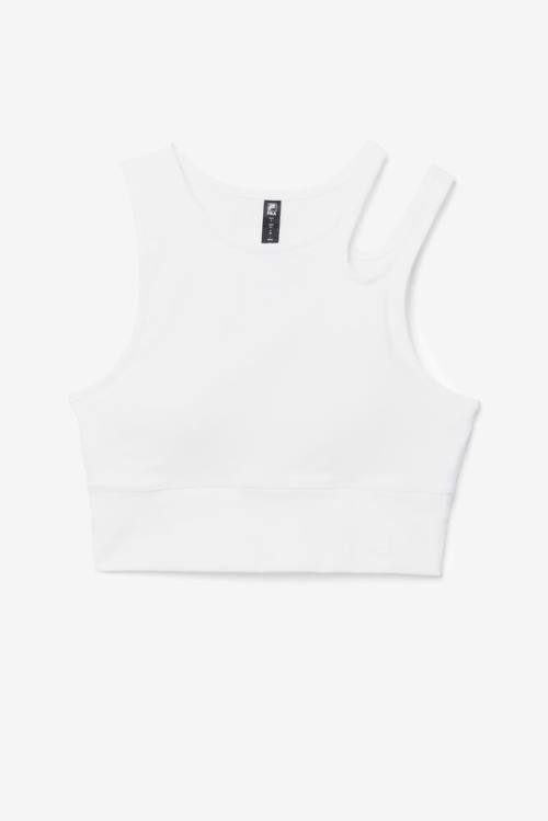 Fila Uplift Slice Crop Bra Tops Ženske Bela | Fila716NH