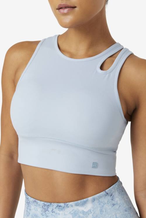 Fila Uplift Slice Crop Bra Tops Ženske Modra | Fila126TS