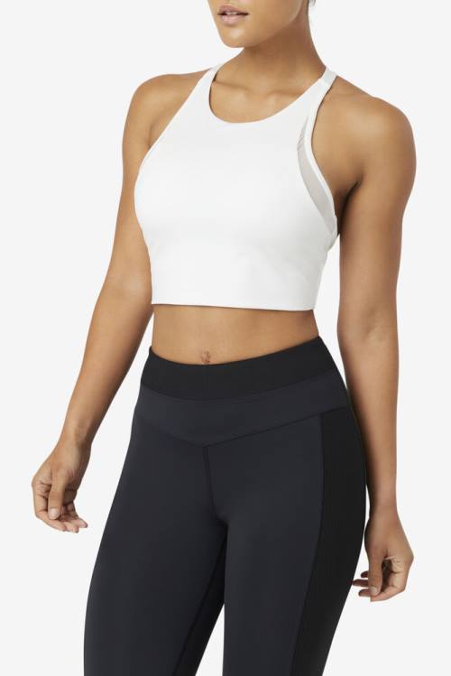 Fila Uplift T-back Sports Bra Tops Ženske Bela | Fila053BM