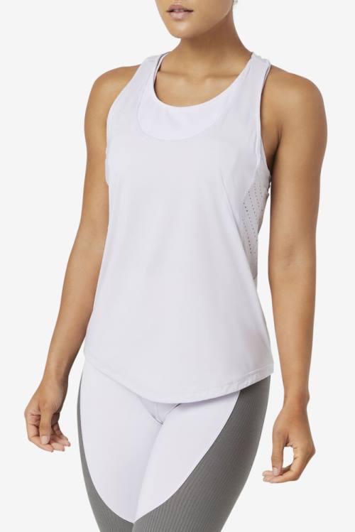 Fila Uplift Textured Racerback Tank Tops Ženske Sivke | Fila524XP