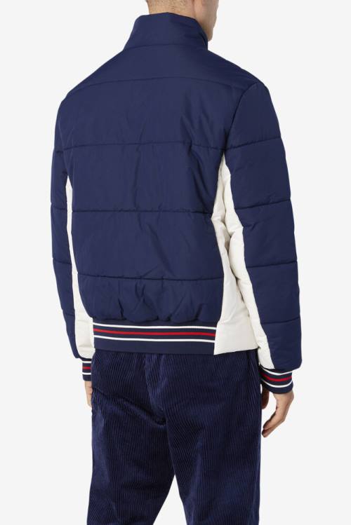 Fila Watson Puffer Jakne Moški Mornarica | Fila417UF