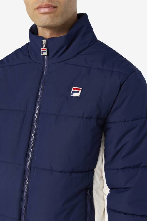 Fila Watson Puffer Jakne Moški Mornarica | Fila417UF