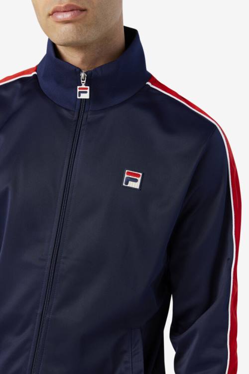 Fila Wicks Track Jakne Moški Mornarica / Rdeča / Bela | Fila614JM