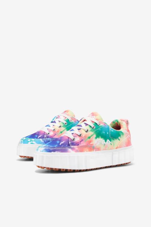 Fila Wosandblast Low Tie Dye Superge Moški Večbarvni / Bela | Fila968PW