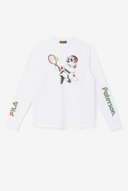 Fila X Paterson Long Sleeve Tee Majice Moški Bela | Fila901UB