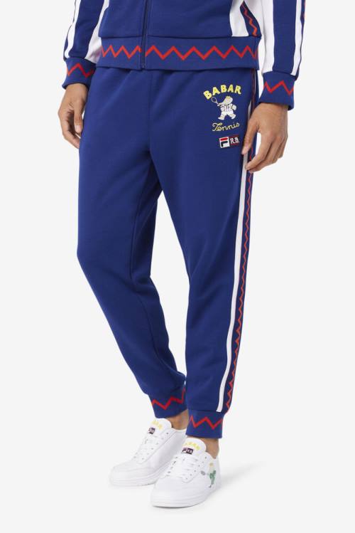 Fila X Rb Babar Evertt Jogger Hlače Ženske Modra / Bela | Fila176KR