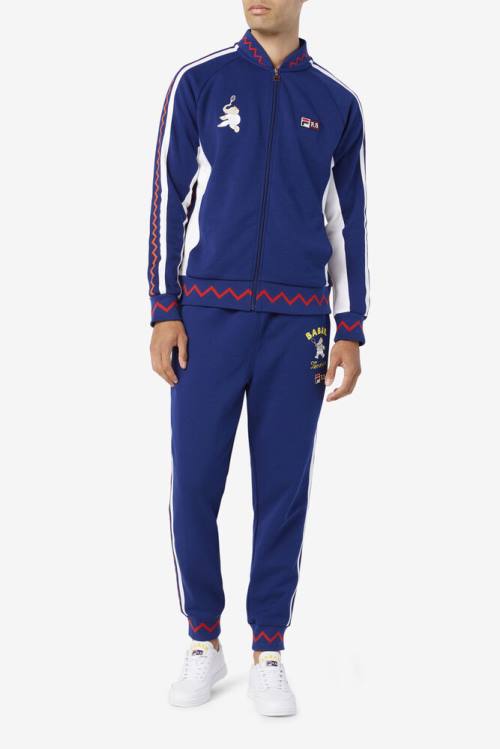 Fila X Rb Babar Evertt Jogger Hlače Ženske Modra / Bela | Fila176KR