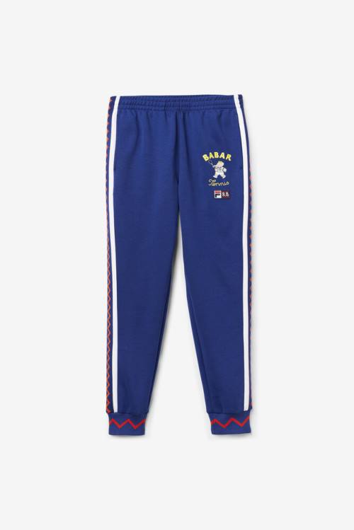 Fila X Rb Babar Evertt Jogger Hlače Ženske Modra / Bela | Fila176KR