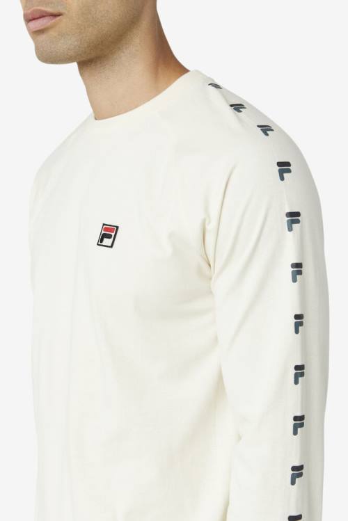 Fila Zubby Long Sleeve Tee Majice Moški Črna | Fila083PX