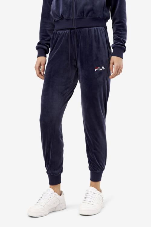 Fila Zura Velour Jogger Hlače Ženske Mornarica | Fila483XA