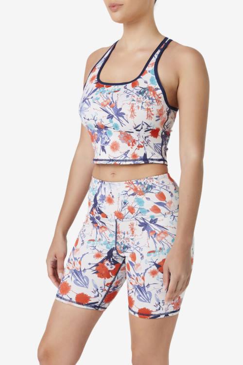 Fila Zuri Reversible Crop Tank Tops Ženske Mornarica | Fila719JP